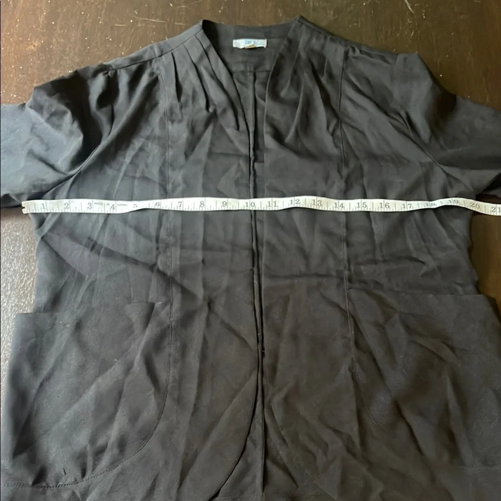Abbeline by Southmoon Under Elegant Black Light Weight Semi-Sheer Women's Jacket - Picture 9 of 11